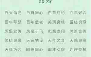 古代祝福婚庆词