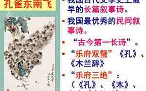 孔雀东南飞教案