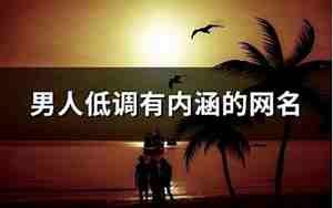 有内涵的男人网名