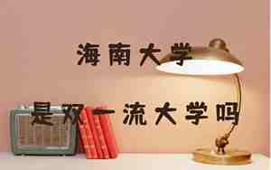 海南大学是双一流吗