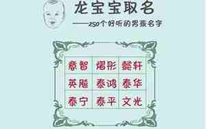 龙宝宝名字带成