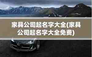 现代化的家具公司起名字