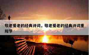 关于敬老爱老的句子