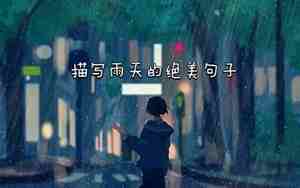 写下雨的优美句子作文开头
