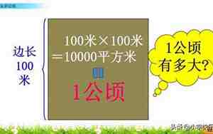 1公顷等于多少千米