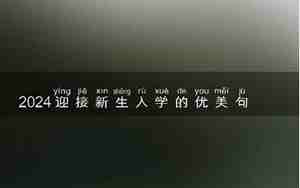 比喻迎新生场面的句子