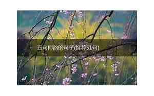 6的押韵的句子