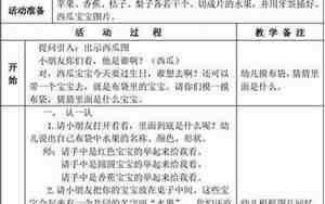 幼儿科学活动教案