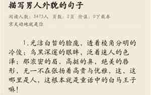形容男的的句子