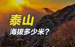泰山海拔多少米