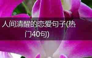 悲情的恋爱句子