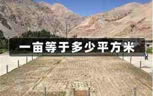 一亩地是多少平方米