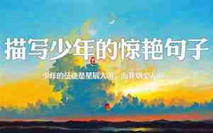 描写少年的句子100