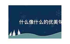 什么得像什么的句子