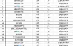 贵州的大学排名