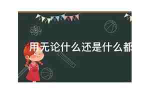 什么无论什么还是写句子