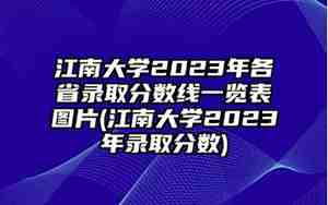 江南大学分数线