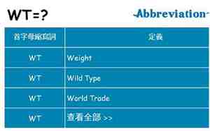 wt是什么意思