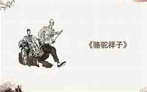 骆驼祥子人物句子赏析300字