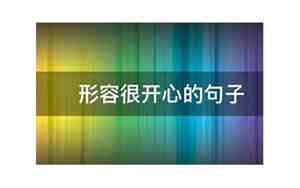 形容外出很开心的句子