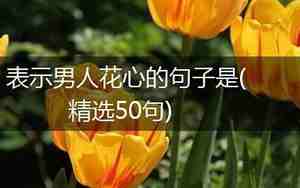 恨男人花心的句子