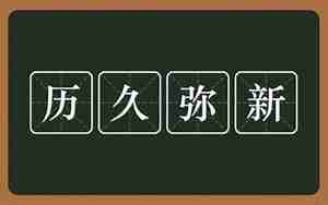 历久弥新什么意思