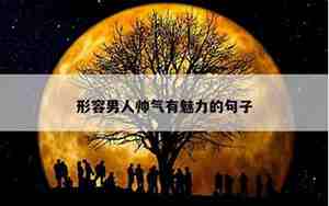 形容男人好的句子