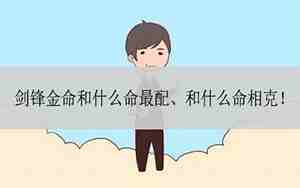 剑锋金和什么命最配