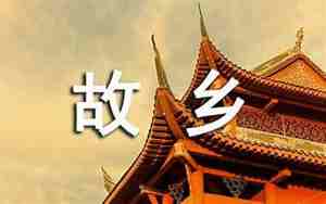 回故乡的唯美句子