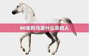90年的马是什么命