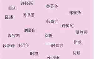 好听的奇幻男主名字