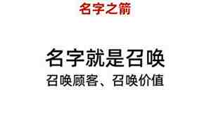 有一个好名字让你记住