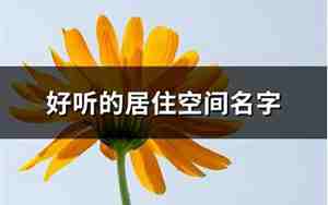 好听的空间名字最新