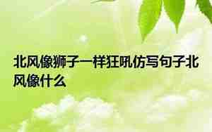 有什么不怕北风的句子