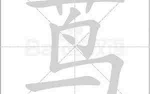 草字头加鸟