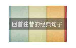 表达回首自己从小到大的句子