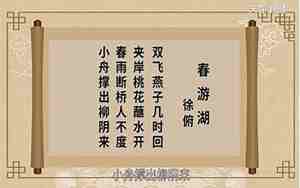 春游湖古诗意思