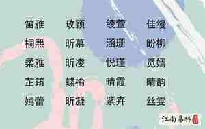 女孩名字带一好听的名字