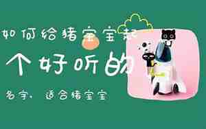猪宝宝起名字带金字