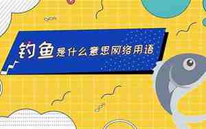 网络用语钓鱼是什么意思