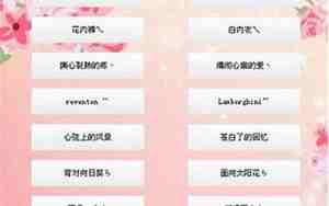 女性化的网名