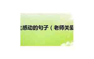 老师爱学生句子