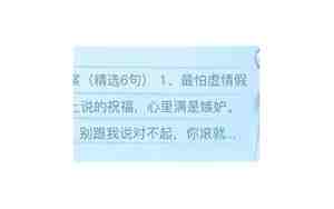 关于虚情假意的句子