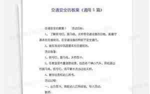 安全的教案