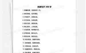 优美句子300字