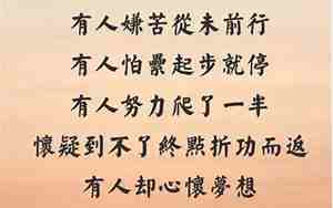 一句人生激励的句子