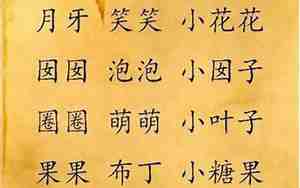 好听的可爱版的名字