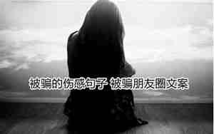 害怕被骗的句子