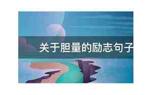 关于胆量的搞笑句子